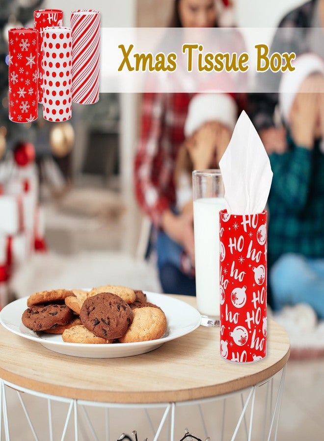 وولاين مجموعة مناديل ورقية للسيارة من والين، عبوة من 12 قطعة، بتصميمات عيد الميلاد، تتضمن مناديل ورقية للوجه، وكرة عيد الميلاد الشتوية، وندفة ثلج، ونمط مموج، وأنابيب مناديل للسفر، لتزيين السيارة والمنزل. - Image 4