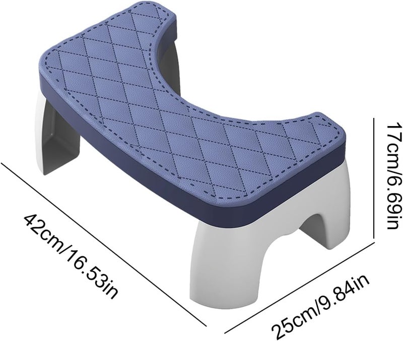 Seafront Seafront Toilet Stool Plastic Portable NonSlip Squat Stool Adult Poop Stool Bathroom Footstool for Easy Storage Toilet Assistance Toilet Stool Foldable Bathroom Squat Stool  - Image 5