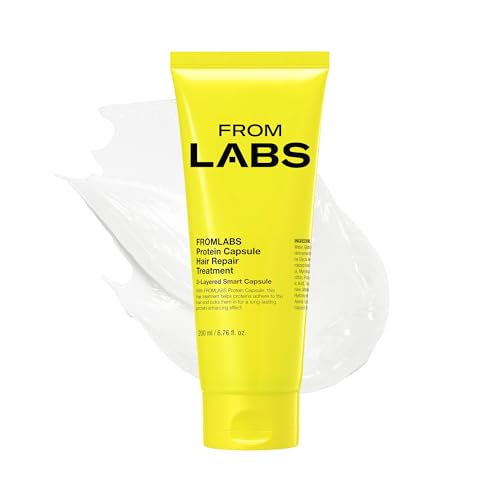FROMLABS Protein Capsule Hair Repair Treatment, 3-Minute Keratin Hair Mask & Deep Conditioner for Damaged, Repair & Strengthen, Instant Detangling, Anti-Frizz, Low-pH, Fine-Hair Safe, 6.76 fl oz - Image 1