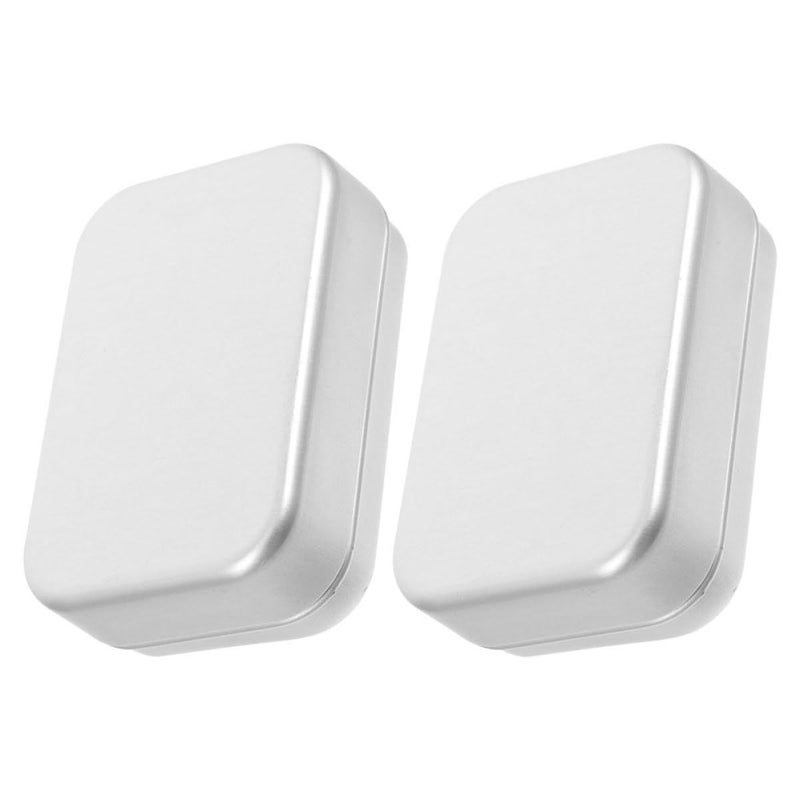 Luxshiny 2pcs Travel Bar Soap Case Aluminum Metal Soap Holder With Lid 180ml Portable Container For Bathroom Gym Outdoor - Image 2