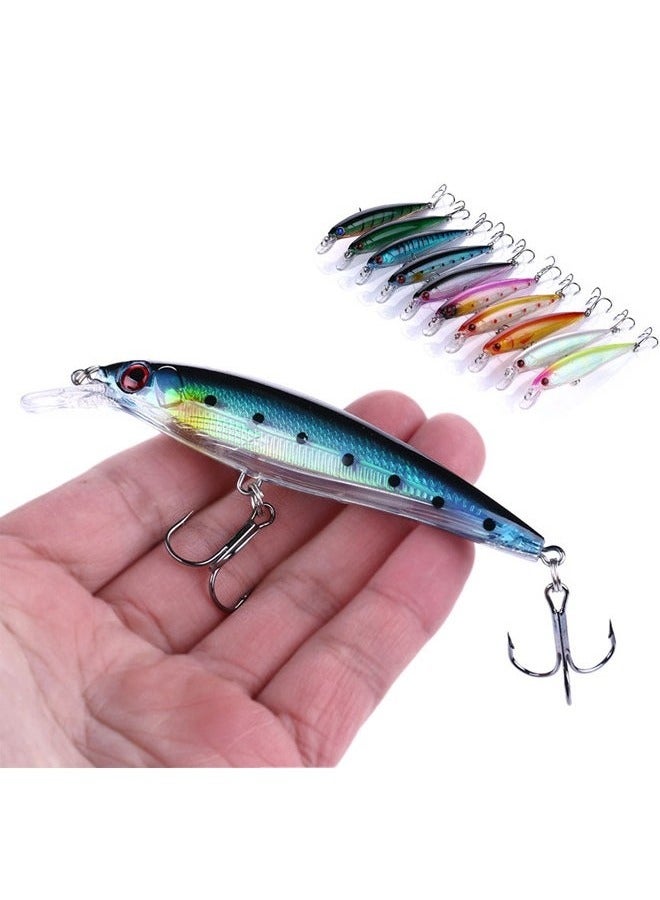 Generic 10-Piece 11cm 13.4g Minnow Lure Set - Durable, High-Performance Hard Bait for Anglers  - Image 2