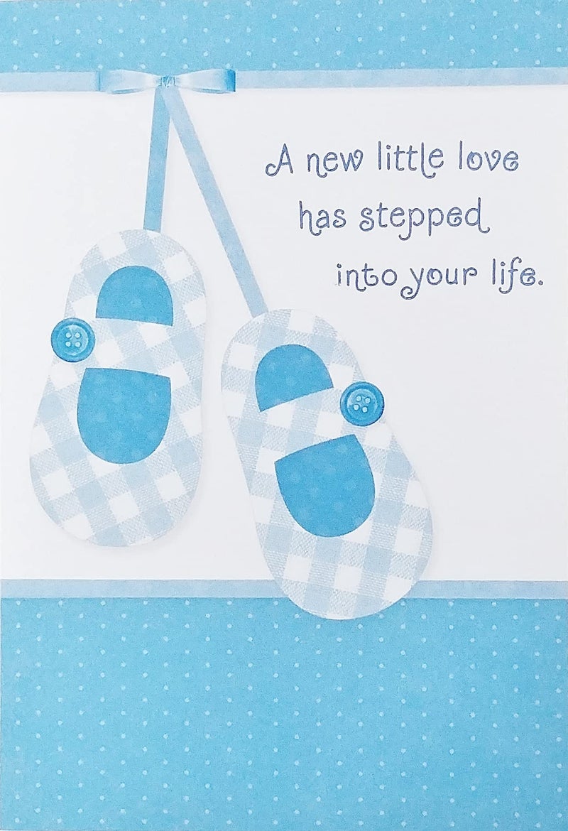 Greeting Card A New Little Love Has Stepped Into Your Life - Congratulations On Birth of Your New Baby Boy Son Greeting Card - Image 5