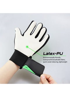 Best Football Glove Goalkeeper Shock-absorbent Wear-resistance Glove Goalkeeper Breathable Adjustable Protective Gear for Children Teens Size 7  - Image 3