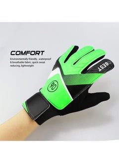 Best Football Glove Goalkeeper Shock-absorbent Wear-resistance Glove Goalkeeper Breathable Adjustable Protective Gear for Children Teens Size 7  - Image 2