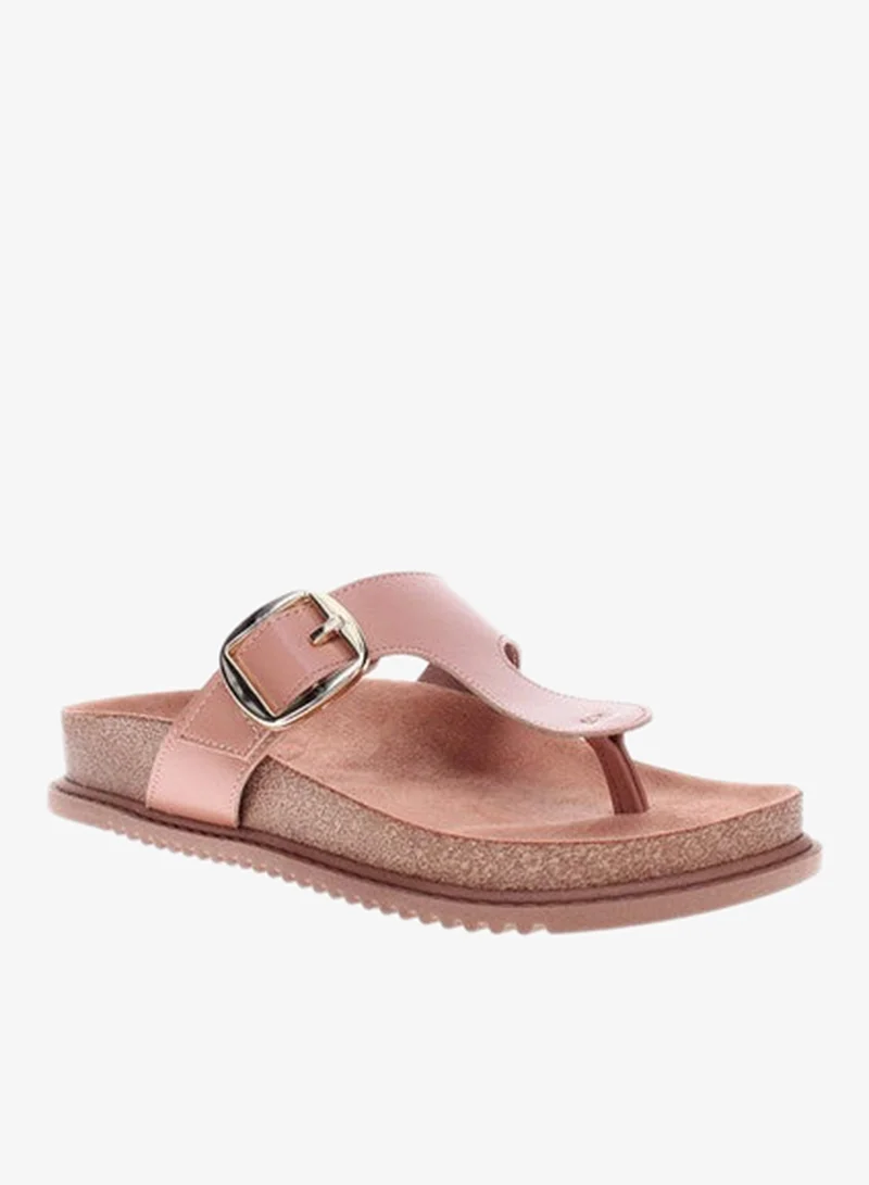 Beira Rio  Beira Rio Ladies Flat Sandals Nude | Made In Brazil for Women | Best Price UAE