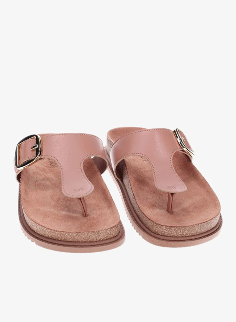 Beira Rio  Beira Rio Ladies Flat Sandals Nude | Made In Brazil for Women | Best Price UAE