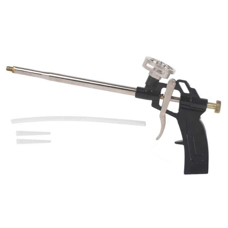 Aluminum Foam Gun PTFE Professional Grade Spring Trigger Foam Applicator - Ergonomic Design Corrosion Resistant Polyurethane Foam Gun for Balcony Doors Windows Sealing - Image 1