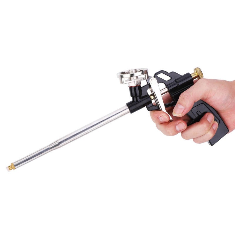 Aluminum Foam Gun PTFE Professional Grade Spring Trigger Foam Applicator - Ergonomic Design Corrosion Resistant Polyurethane Foam Gun for Balcony Doors Windows Sealing - Image 4