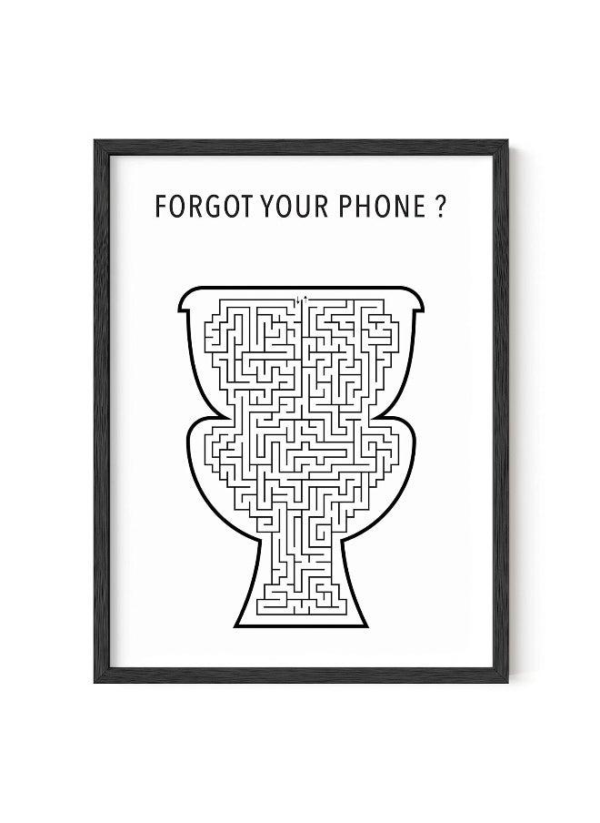 Home Trove - HAUS AND HUES Funny Bathroom Wall Art and Restroom Decor, 12x16in, Unframed (Toilet) - Image 1