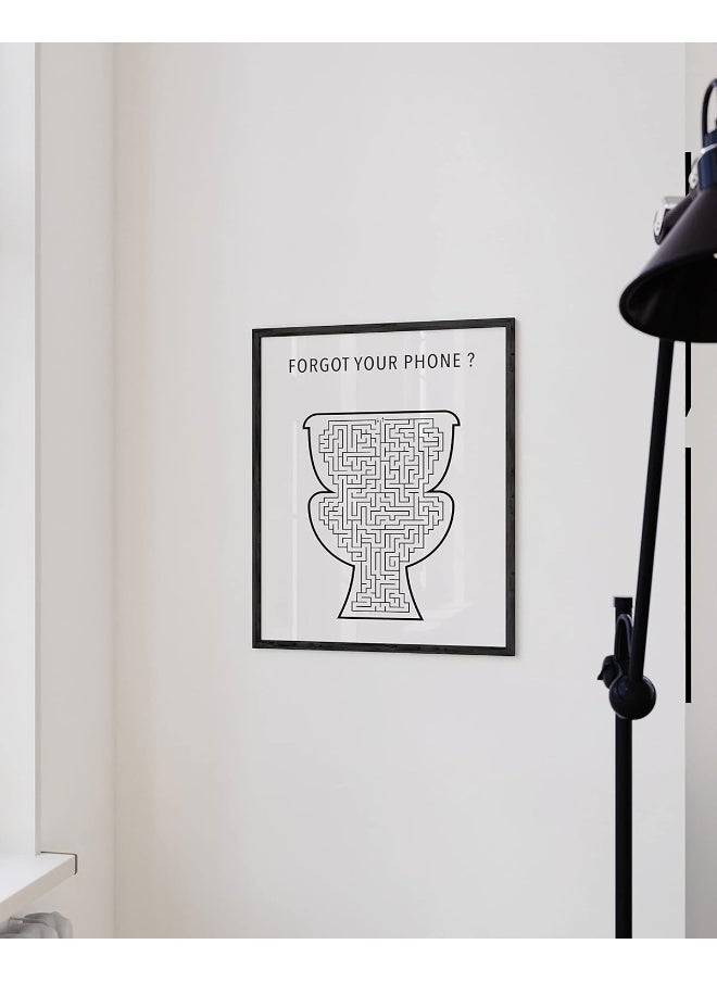 Home Trove - HAUS AND HUES Funny Bathroom Wall Art and Restroom Decor, 12x16in, Unframed (Toilet) - Image 1