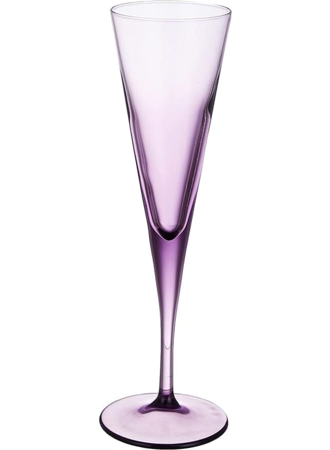 Pasabahce V-Line Champagne Flute Glass Set 6 Pieces - Purple - 150 purple 150ml - Image 2