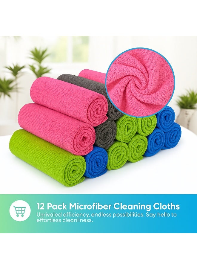 SKAFA Microfiber Cleaning Cloth | 40 X 30 CM Ultra Absorbent Towels | Premium Microfiber Towels for House, Kitchen, Windows, Cars & More (Multi-Colors) - Image 5