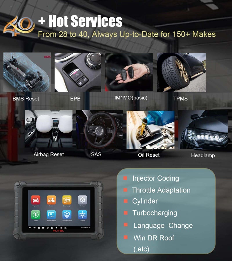 Autel MaxiCheck MX900 with MV108 Bidirectional OBD2 Scanner Updated of MK900 MK808 MK808S MK808BT Android 11, 40+ Service Functions 8 inch All System Diagnostics Scan Tool - Image 5