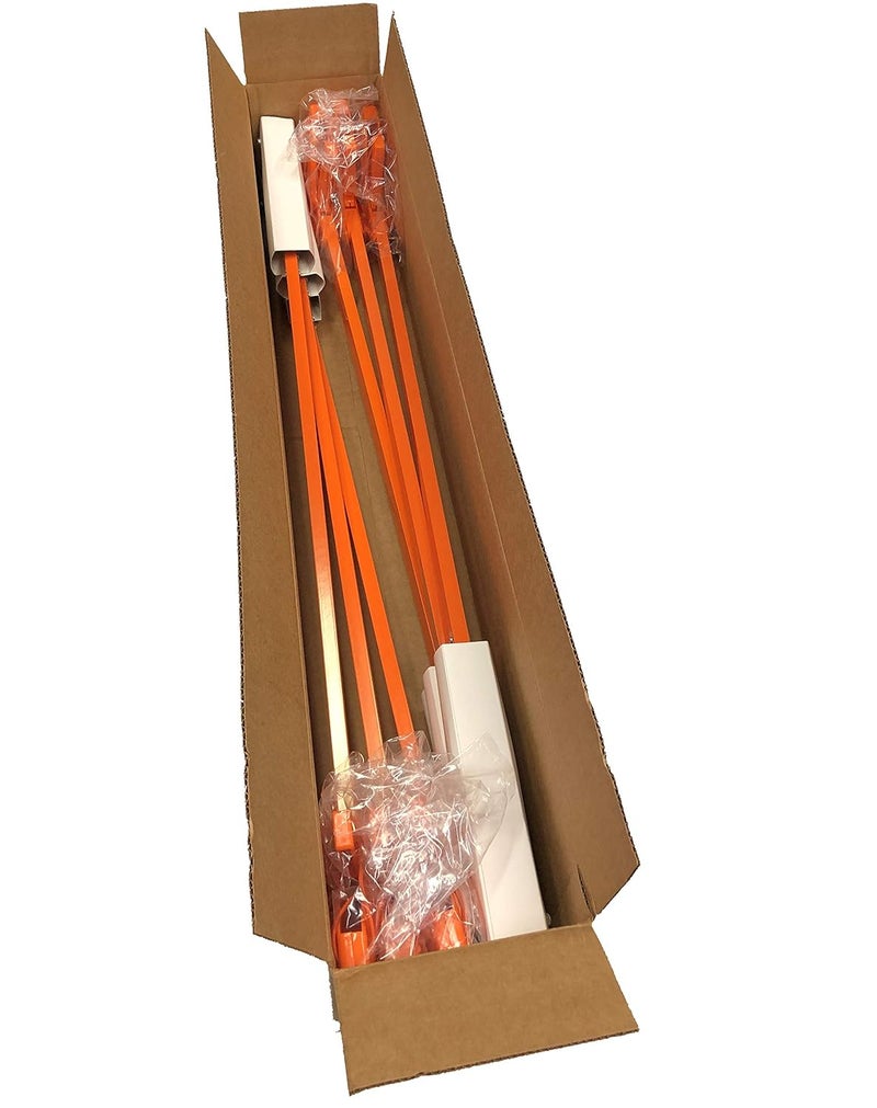 ArcMate Orange-U-Tongs PRO Grade Litter Pick up Tool, Elastic Lanyard, Suction Cup Reacher Grabber for Indoor or Outdoor Use, 33" Reach, 5lb. Pick Up Capacity, Orange, 36", 6 Pack (7702-6) - Image 2