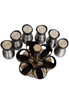 Generic 6-Piece Spice Bottle Set Silver/Black  - Image 4