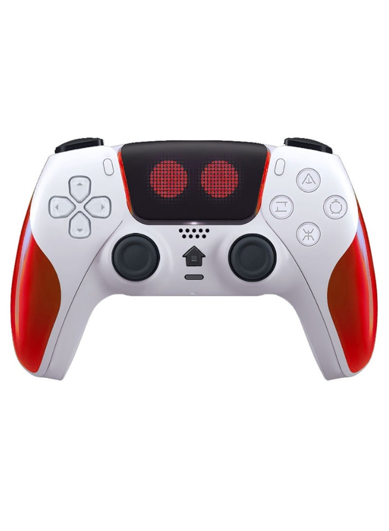 Sundi SUNDI PLAYX Wireless Controller for PS4/PS5 – Red Limited Edition Bluetooth 4.2 Gamepad with Touchpad, Turbo Mode, Dual Vibration, Built-in Speaker, 3.5mm Jack & LED Light 