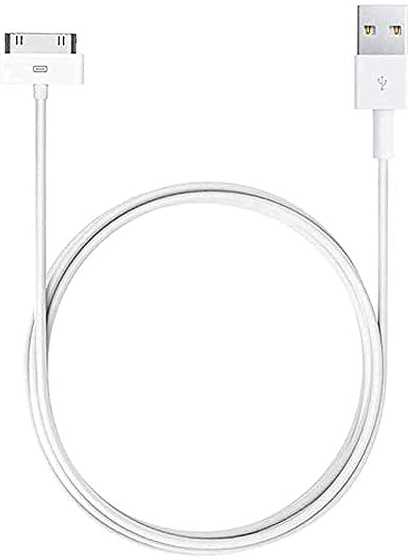 erorex كابل آيباد معتمد من MFI بطول 10 أقدام، أبيض، كابل 30 سنًا إلى USB، كابل شحن ومزامنة عالي السرعة لأجهزة آيفون 4 و4S وآيفون 3G و3Gs وiPad 1 و2 و4 وiPod، أبيض  - Image 1