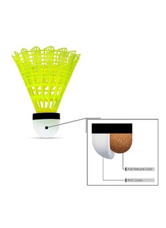 Li-Ning Bolt Gold Nylon Badminton Shuttlecock | Slow Speed | High Quality | Natural Cork Base  - Image 3