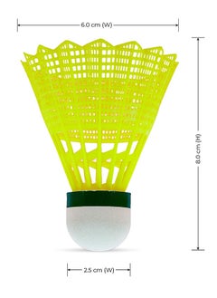 Li-Ning Bolt Gold Nylon Badminton Shuttlecock | Slow Speed | High Quality | Natural Cork Base  - Image 2