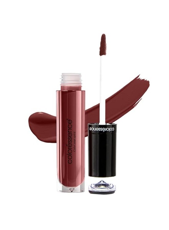 Coloressence Liquid Transfer Proof Lipstick, Mocha, 4ml | Long Lasting | Matte Finish | Waterproof | Fadeproof | Highly Pigmented | Hydrating Formula | Smudgeproof - Image 1