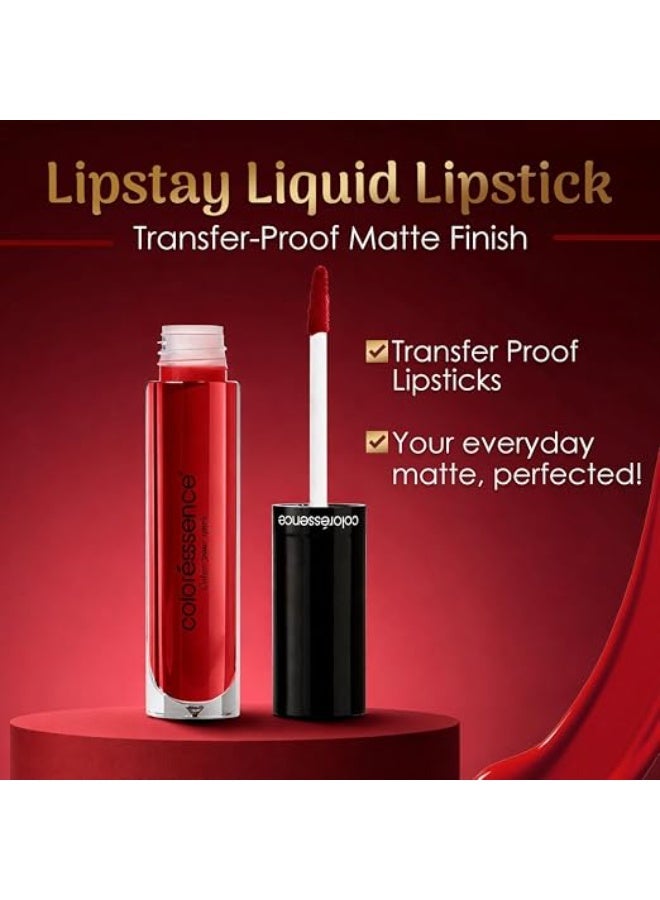 Coloressence Liquid Transfer Proof Lipstick, Mocha, 4ml | Long Lasting | Matte Finish | Waterproof | Fadeproof | Highly Pigmented | Hydrating Formula | Smudgeproof - Image 2