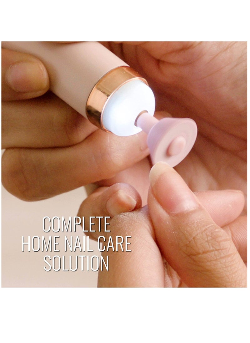 Flawless Salon Nails Kit with Led Light, Electronic Nail File and Full Manicure and Pedicure Tool, Precision Control, Rechargeable and Cordless, Safety, Different Modes - Image 5