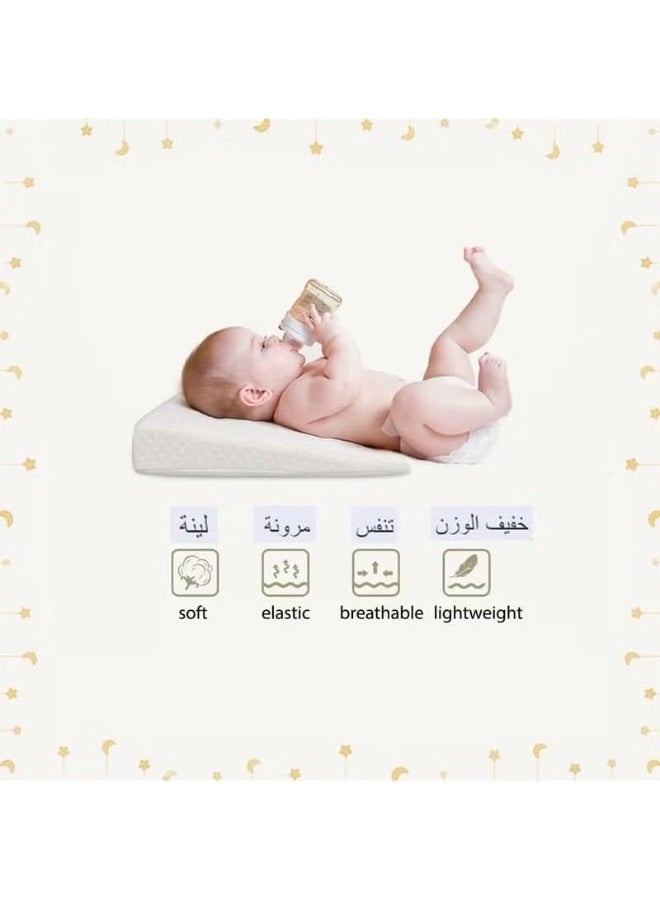 وسادة أطفال طبية مائلة – مريحة وآمنة – دعم لطيف للنوم والرضاعة اليومية - Image 5