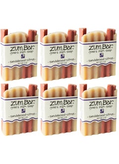 Indigo Wild Zum Bar Goats Milk Soap  SandalwoodCitrus  3 oz 6 Pack