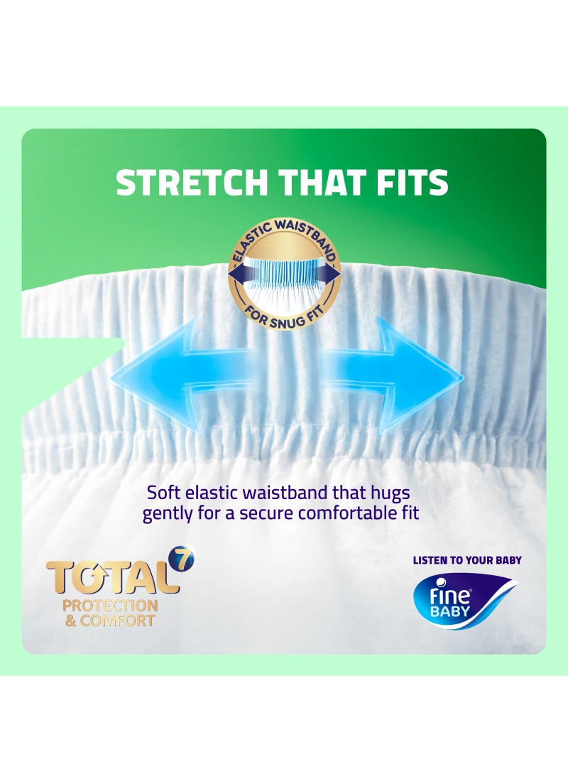 Fine Baby Total 7 Diapers, Size 4 Large (7–14 kg) Superior Protection & Comfort, Extra Absorbent, Improved Formula - Image 5