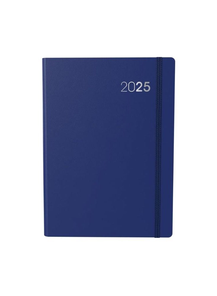 Collins Legacy 2025 Planner - A4 Day To Page Diary (with Appointments) - Blue - (CL41.60-25) - Professional Daily Planner with Soft Touch Cover