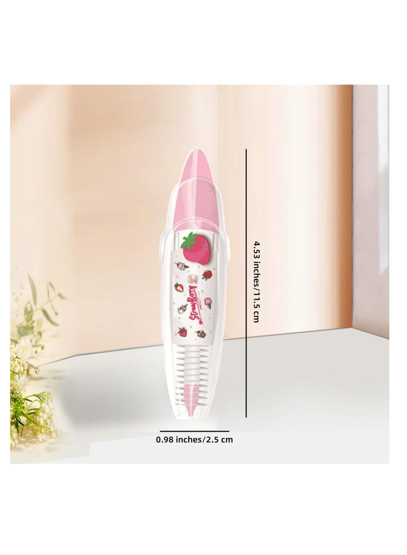 SYOSI 6 Pcs Joyfullift Decorative Pens - DIY Cute Animals Press Type with Lovely Lace Cartoon Pattern Correction Tape - Perfect for Scrapbooking, Diary, Greeting Cards, and Letters - Image 2