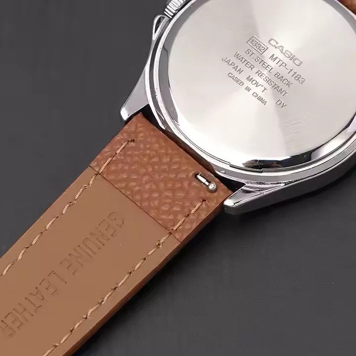 Bluejw Full Grain Genuine Calf Leather Replacement Watch Strap with  Buckle 18mm 20mm 22mm for Men Women - Image 3