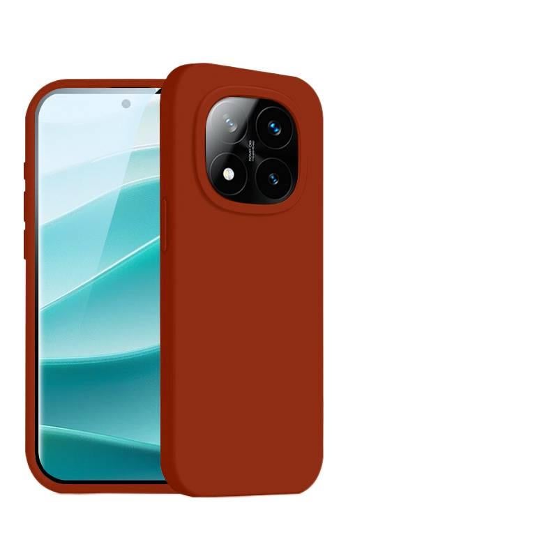 BB غطاء واقي بسيليكون لـ Redmi Note 13 Pro مع مقاوم للصدمات وحماية من السقوط مع مقاوم للصدمات مع تغطية كاملة مع مقاوم للخدش باللون Chestnut Brown من السيليكون باللون البني باللون الأ. - Image 1
