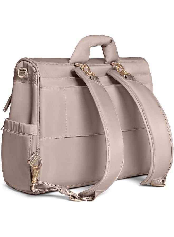 JuJuBe Satchel - Convertible Baby Diaper Bag Backpack - Baby Boy or Baby Girl - Large Diaper Bag with Changing Station - Image 3