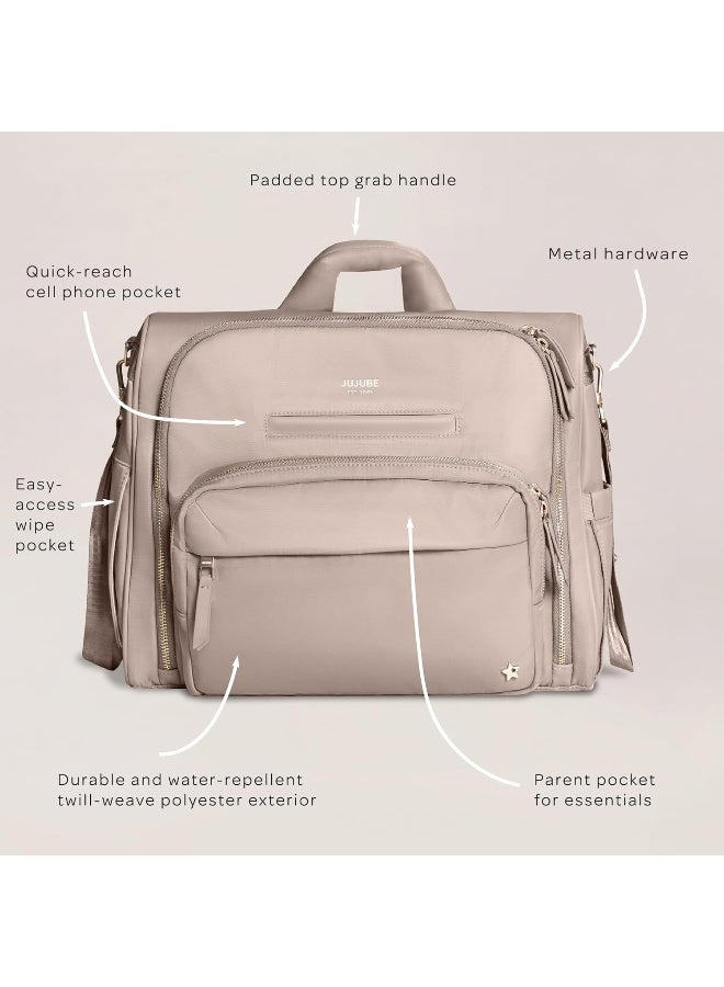 JuJuBe Satchel - Convertible Baby Diaper Bag Backpack - Baby Boy or Baby Girl - Large Diaper Bag with Changing Station - Image 4