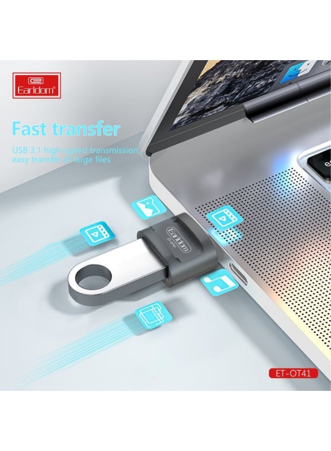 Earldom ET-OT41 USB 3.0 To Type-C to USB OTG Adapter - Image 2