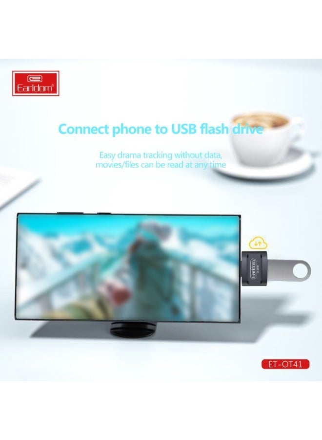 Earldom ET-OT41 USB 3.0 To Type-C to USB OTG Adapter - Image 3