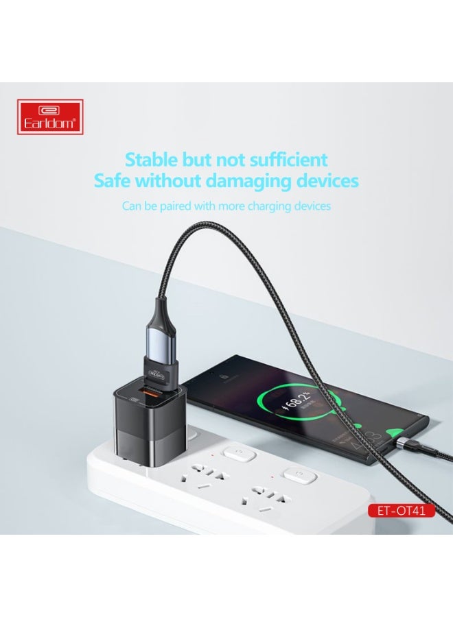 Earldom ET-OT41 USB 3.0 To Type-C to USB OTG Adapter - Image 4