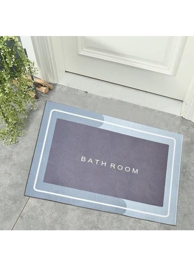 BLISS START BLISS START Bathroom mat Square Door Mat Floor Mat Bath Mat Doormat Carpet Rubber Non Slip mat for Cushion Mat Quick Dry Dirt Barrier for Home Office 40x60cmMulticolorPack of 1  - Image 3