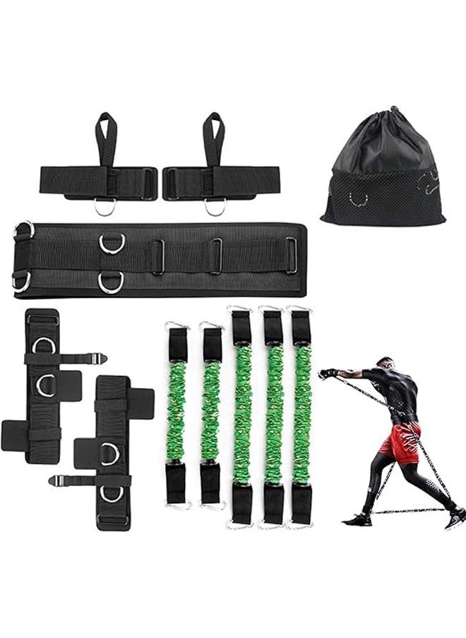 founder Boxing Resistance Bands Set for Speed and Agility, Workout Band Ankle Exercise Bands Legs Ankle Straps for Resistance Training Enhance Explosive Power  - Image 1