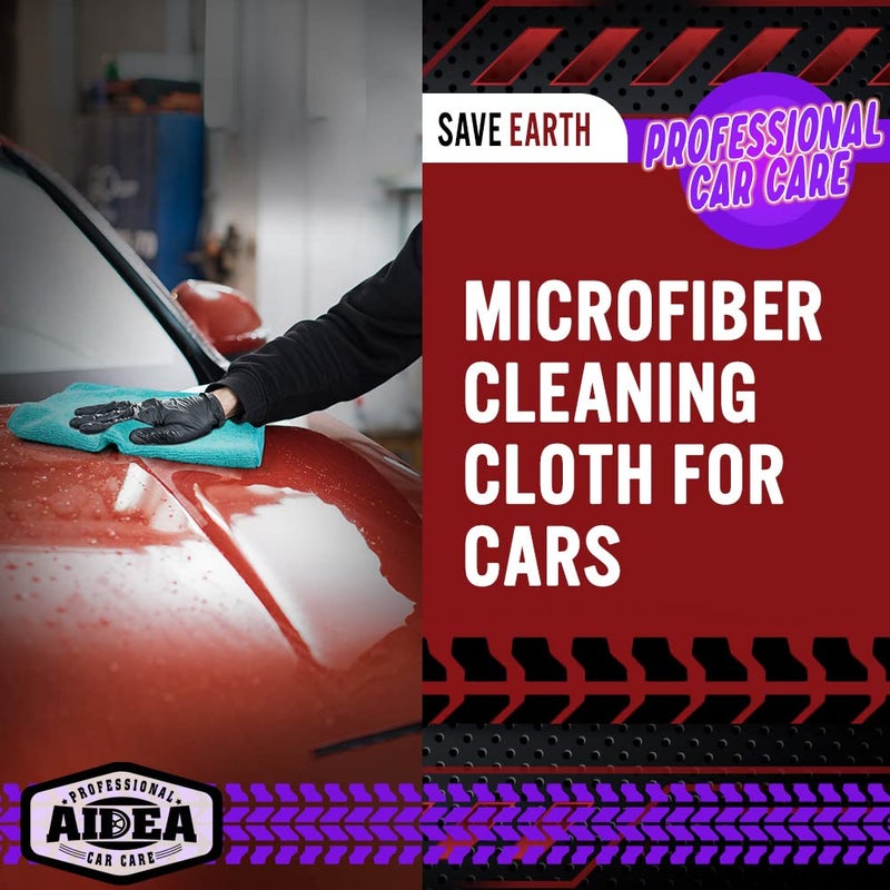 AIDEA Microfiber Cleaning Cloth, 150PK, Microfiber Towels for Cars, Premium All Purpose Car Cloth, Lint Free Rags, Absorbent Towels for SUVs, House, Kitchen, Window, 12"Ã—12" - Image 4