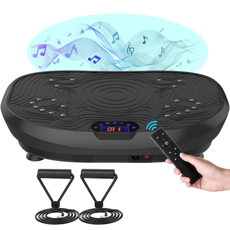 AXV Vibration Plate Exercise Machine Whole Body Workout Vibrate Fitness Platform Lymphatic Drainage Machine for Weight Loss Shaping Toning Wellness Home Gyms Workout - Image 1