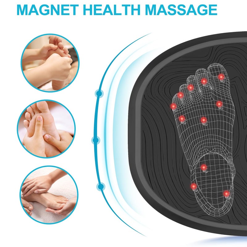 AXV Vibration Plate Exercise Machine Whole Body Workout Vibrate Fitness Platform Lymphatic Drainage Machine for Weight Loss Shaping Toning Wellness Home Gyms Workout - Image 4