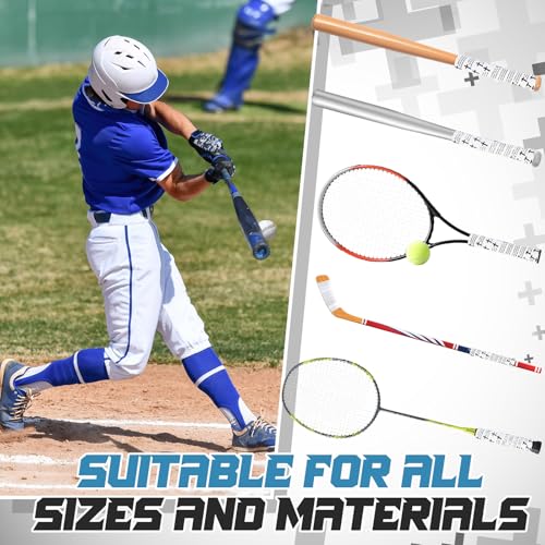 Pushglossy 2 Pcs Bat Grip Tape for Baseball Softball 1.5 mm Precut and Pro Feel Batting Grip Tape Replacement, Cushioned & Non-Slip Wraps for Youth & Adult Players/Coaches(White,Joshua 1:9) - Image 3