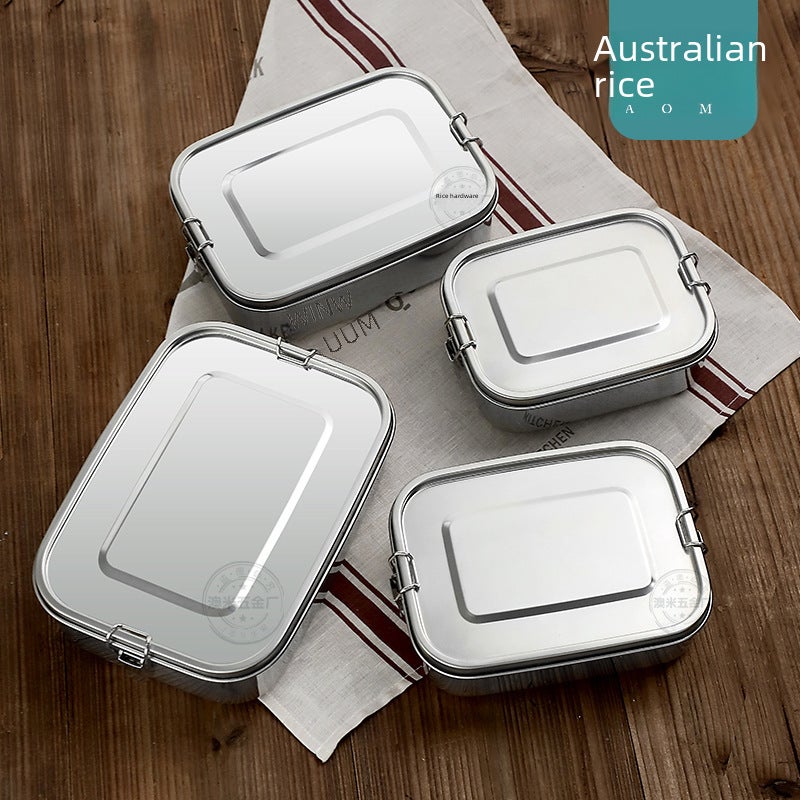 Single-Layer Food Container 16cm double buckle sealed lunch box 