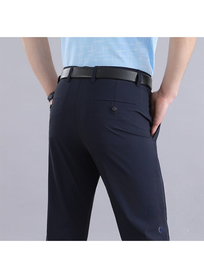 Shougu Men's Fashionable Casual Business Suit Pants  - Image 1