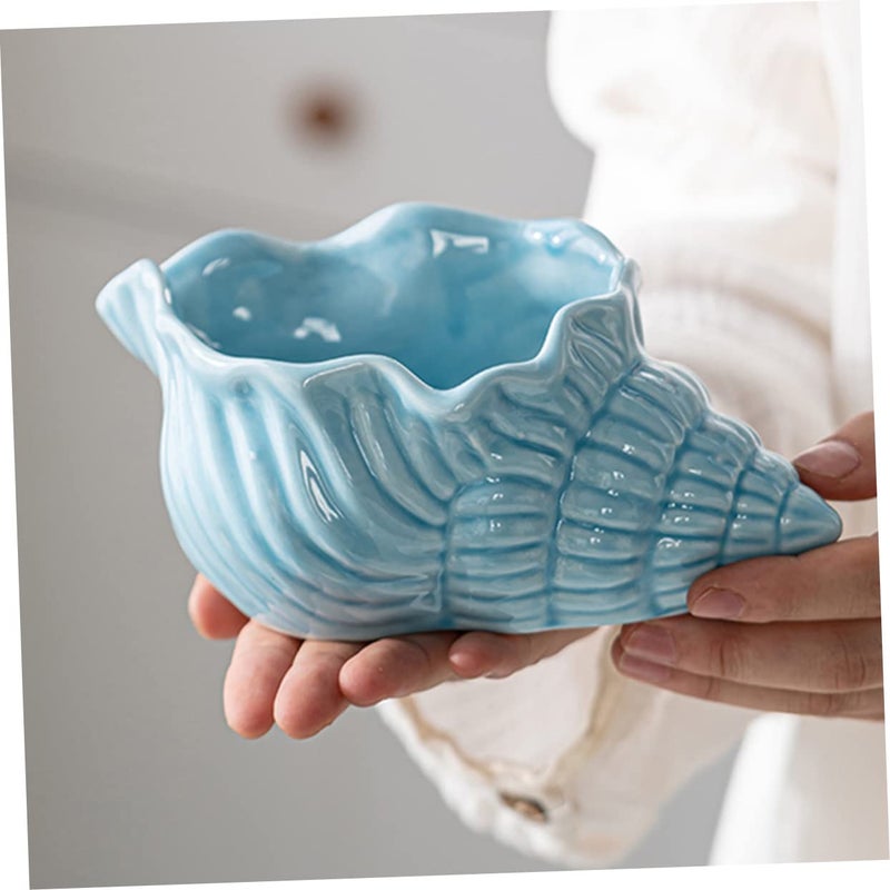 Ceramic Conch Ashtray Nautical Decor for Home Office Bar Indoor Outdoor Use - Image 4