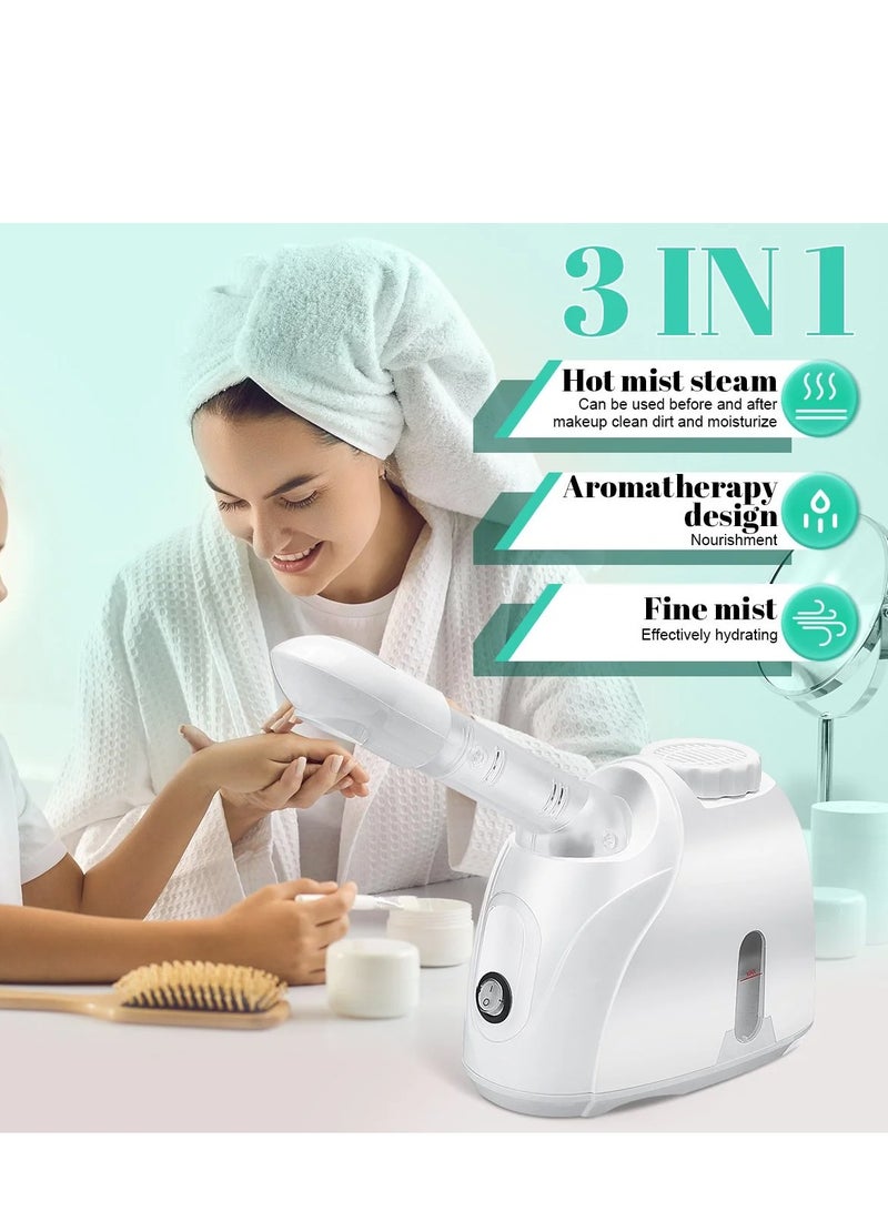 آر اي جهاز بخار للوجه قابل للنقل نانو أيوني مع بخاخ قابل للدوران 360 درجة - Image 4