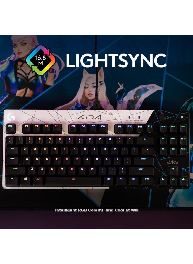 G كيبورد ميكانيكي للألعاب G Pro مع إضاءة خلفية RGB، أسود، أسطورة Wukong، دجاجة تأكل، مدمج 87 مفتاح، سلكي، كيبورد ميكانيكي احترافي، إصدار محدود Kda، T Axis - Image 5