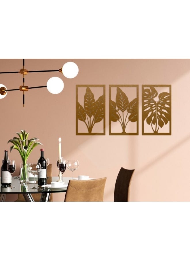 هوم جاليري لوحة جدارية خشبية ثلاثية الغابة الحضرية - Image 2